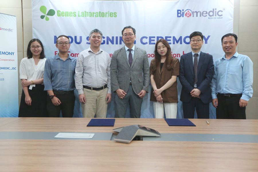 MOU signing ceremony between Biomedic.,JSC and Genes Laboratories (GC Group)