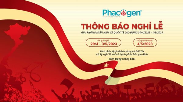 Thông báo lịch nghỉ lễ 30/4 - 1/5
