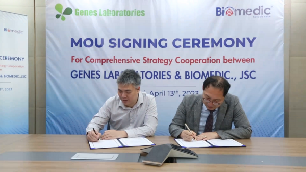 Biomedic ký kết Thỏa thuận hợp tác với Genes Laboratories (Tập đoàn GC)