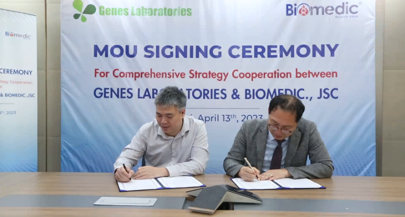 Biomedic ký kết Thỏa thuận hợp tác với Genes Laboratories (Tập đoàn GC)